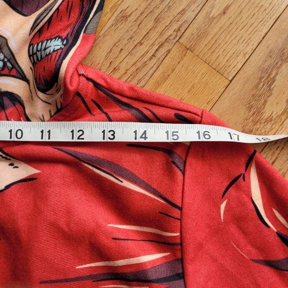 Attack on Titan Colossal Titan Full Zip Hoodie Adult S - Picture 7 of 12